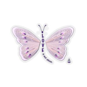 Love is Not Abuse Stickers